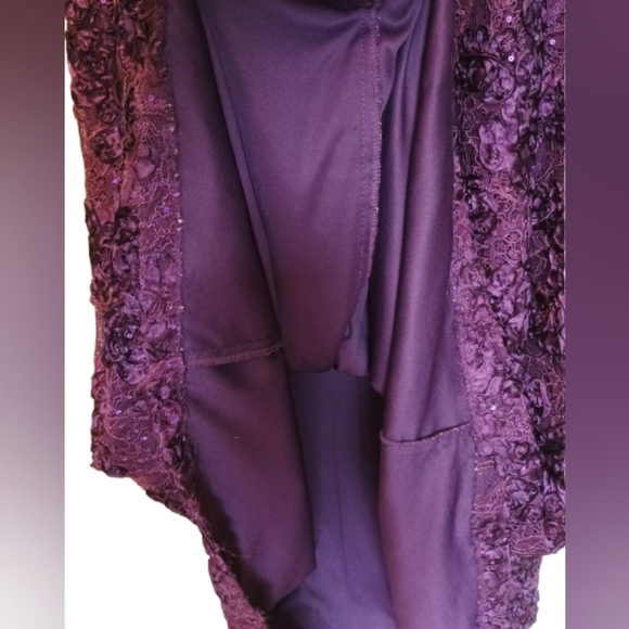 Alex Evenings Mother Of The Bride Rossette Lace Cap Sleeve Dress - Picture 5 of 9